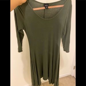 Green fall dress